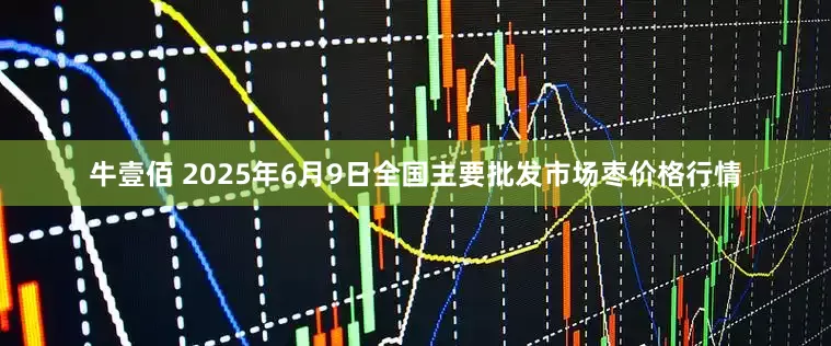 牛壹佰 2025年6月9日全国主要批发市场枣价格行情